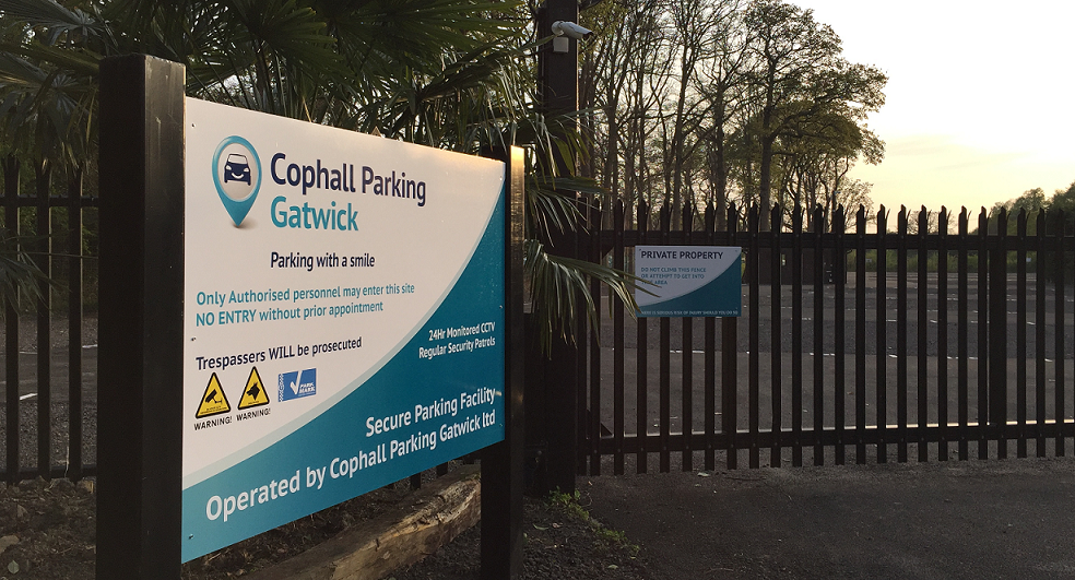 Cophall Gatwick Parking